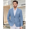 image:imageCOOFANDY Mens Causal Blazer Two Button Suit Jackets Lightweight Slim Fit Sports CoatsLight Blue