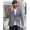 image:imageCOOFANDY Mens Causal Blazer Two Button Suit Jackets Lightweight Slim Fit Sports CoatsLight Gray