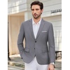 image:imageCOOFANDY Mens Causal Blazer Two Button Suit Jackets Lightweight Slim Fit Sports CoatsLight Gray