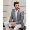 image:imageCOOFANDY Mens Causal Blazer Two Button Suit Jackets Lightweight Slim Fit Sports CoatsLight Gray
