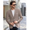 image:imageCOOFANDY Mens Causal Blazer Two Button Suit Jackets Lightweight Slim Fit Sports CoatsLight Khaki