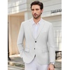 image:imageCOOFANDY Mens Causal Blazer Two Button Suit Jackets Lightweight Slim Fit Sports CoatsWhite