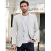 image:imageCOOFANDY Mens Causal Blazer Two Button Suit Jackets Lightweight Slim Fit Sports CoatsWhite