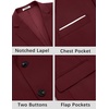 image:imageCOOFANDY Mens Causal Blazer Two Button Suit Jackets Lightweight Slim Fit Sports CoatsWine Red
