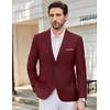 image:imageCOOFANDY Mens Causal Blazer Two Button Suit Jackets Lightweight Slim Fit Sports CoatsWine Red