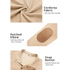 image:imageCOOFANDY Mens Corduroy Sweatshirt Long Sleeve Pullover Quarter Button Fall Sweat ShirtsLight Khaki