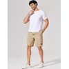 image:imageCOOFANDY Mens Cotton Chino Shorts 9 Inch Casual Shorts Elastic Waist Drawstring Summer Beach Shorts with PocketsKhaki
