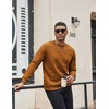 image:imageCOOFANDY Mens Crewneck Sweatshirt Geometric Texture Casual Long Sleeve Sweatshirts Fashion Pullover ShirtsBrown