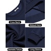image:imageCOOFANDY Mens Crewneck Sweatshirts Geometric Texture Casual Long Sleeve Pullovers Solid Color Lightweight Pullover TopsBluish Purple