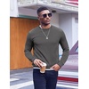image:imageCOOFANDY Mens Crewneck Sweatshirts Geometric Texture Casual Long Sleeve Pullovers Solid Color Lightweight Pullover TopsDark Gray