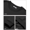 image:imageCOOFANDY Mens Crewneck Sweatshirts Long Sleeves Fleece Sweatshirts Thermal Casual Pullover ShirtBlack