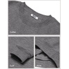 image:imageCOOFANDY Mens Crewneck Sweatshirts Long Sleeves Fleece Sweatshirts Thermal Casual Pullover ShirtDark Gray