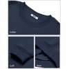 image:imageCOOFANDY Mens Crewneck Sweatshirts Long Sleeves Fleece Sweatshirts Thermal Casual Pullover ShirtNavy Blue