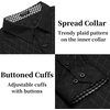 image:imageCOOFANDY Mens Dress Shirt Long Sleeve Casual Button Down Shirt Wrinkle Free Formal Business ShirtsBlack