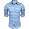 image:imageCOOFANDY Mens Dress Shirt Long Sleeve Casual Button Down Shirt Wrinkle Free Formal Business ShirtsBlue