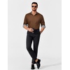 image:imageCOOFANDY Mens Dress Shirt Long Sleeve Casual Button Down Shirt Wrinkle Free Formal Business ShirtsBrown