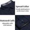 image:imageCOOFANDY Mens Dress Shirt Long Sleeve Casual Button Down Shirt Wrinkle Free Formal Business ShirtsDark Blue