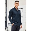 image:imageCOOFANDY Mens Dress Shirt Long Sleeve Casual Button Down Shirt Wrinkle Free Formal Business ShirtsDark Blue