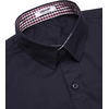 image:imageCOOFANDY Mens Dress Shirt Long Sleeve Casual Button Down Shirt Wrinkle Free Formal Business ShirtsNavy Blue Solid 2
