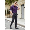 image:imageCOOFANDY Mens Dress Shirt Long Sleeve Casual Button Down Shirt Wrinkle Free Formal Business ShirtsPurple