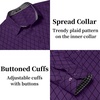 image:imageCOOFANDY Mens Dress Shirt Long Sleeve Casual Button Down Shirt Wrinkle Free Formal Business ShirtsPurple