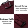 image:imageCOOFANDY Mens Dress Shirt Long Sleeve Casual Button Down Shirt Wrinkle Free Formal Business ShirtsWine Red