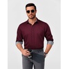 image:imageCOOFANDY Mens Dress Shirt Long Sleeve Casual Button Down Shirt Wrinkle Free Formal Business ShirtsWine Red
