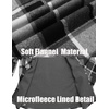 image:imageCOOFANDY Mens Flannel Shirt Jacket Casual Button Down Plaid Shirt Jackets Warm Lined Sherpa Shacket with PocketsBlack