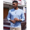 image:imageCOOFANDY Mens Fleece Crewneck Sweatshirt Casual Long Sleeve Pullover Fall Winter Warm Sweatshirts Fashion PulloversLight Blue