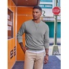 image:imageCOOFANDY Mens Fleece Crewneck Sweatshirt Casual Long Sleeve Pullover Fall Winter Warm Sweatshirts Fashion PulloversLight Gray