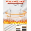 image:imageCOOFANDY Mens Fleece Crewneck Sweatshirt Casual Long Sleeve Pullover Fall Winter Warm Sweatshirts Fashion PulloversWhite