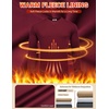 image:imageCOOFANDY Mens Fleece Crewneck Sweatshirt Casual Long Sleeve Pullover Fall Winter Warm Sweatshirts Fashion PulloversWine Red