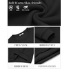 image:imageCOOFANDY Mens Fleece Crewneck Sweatshirt Cotton Long Sleeve Pullover Casual Thermal ShirtsBlack