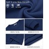 image:imageCOOFANDY Mens Fleece Crewneck Sweatshirt Cotton Long Sleeve Pullover Casual Thermal ShirtsBlue Purple