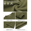 image:imageCOOFANDY Mens Fleece Crewneck Sweatshirt Cotton Long Sleeve Pullover Casual Thermal ShirtsDark Green