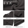 image:imageCOOFANDY Mens Fleece Crewneck Sweatshirt Cotton Long Sleeve Pullover Casual Thermal ShirtsDark Grey
