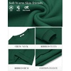 image:imageCOOFANDY Mens Fleece Crewneck Sweatshirt Cotton Long Sleeve Pullover Casual Thermal ShirtsLake Green