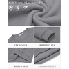 image:imageCOOFANDY Mens Fleece Crewneck Sweatshirt Cotton Long Sleeve Pullover Casual Thermal ShirtsMid Grey