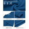image:imageCOOFANDY Mens Fleece Crewneck Sweatshirt Cotton Long Sleeve Pullover Casual Thermal ShirtsNavy
