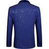 image:imageCOOFANDY Mens Floral Tuxedo Jacket Paisley Shawl Lapel Stylish Suit Blazer Jacket for Wedding Dinner Party PromNave Blue