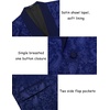 image:imageCOOFANDY Mens Floral Tuxedo Jacket Paisley Shawl Lapel Stylish Suit Blazer Jacket for Wedding Dinner Party PromNave Blue