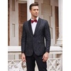 image:imageCOOFANDY Mens Floral Tuxedo Jacket Paisley Shawl Lapel Suit Blazer Jacket for DinnerPromWeddingBlack