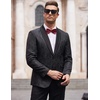 image:imageCOOFANDY Mens Floral Tuxedo Jacket Paisley Shawl Lapel Suit Blazer Jacket for DinnerPromWeddingBlack
