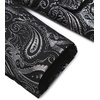 image:imageCOOFANDY Mens Floral Tuxedo Jacket Paisley Shawl Lapel Suit Blazer Jacket for DinnerPromWeddingBlacksilver