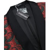 image:imageCOOFANDY Mens Floral Tuxedo Jacket Paisley Shawl Lapel Suit Blazer Jacket for DinnerPromWeddingChristmas Red Green