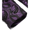 image:imageCOOFANDY Mens Floral Tuxedo Jacket Paisley Shawl Lapel Suit Blazer Jacket for DinnerPromWeddingPurple