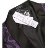 image:imageCOOFANDY Mens Floral Tuxedo Jacket Paisley Shawl Lapel Suit Blazer Jacket for DinnerPromWeddingPurple