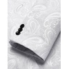 image:imageCOOFANDY Mens Floral Tuxedo Jacket Paisley Shawl Lapel Suit Blazer Jacket for DinnerPromWeddingWhite