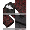 image:imageCOOFANDY Mens Floral Tuxedo Jacket Paisley Shawl Lapel Suit Blazer Jacket for DinnerPromWeddingWine Red