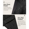 image:imageCOOFANDY Mens Floral Tuxedo One Button Luxury Shiny Blazer Dinner Party Prom Wedding Suit Jacket1  Black
